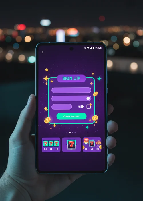 Screenshot der Registrierungsmaske von Mister Bet Casino mit Eingabefeldern für E-Mail und Passwort, symbolisierend den schnellen Anmeldeprozess für neue Spieler.